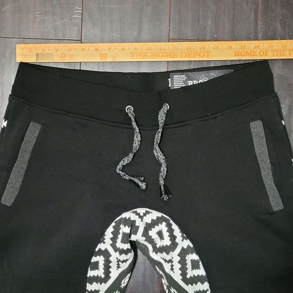 NWT Brooklyn Standard XXL 38Wx31L Adult Fleece Jogger Drawstring Black Slim Fit - Picture 5 of 8